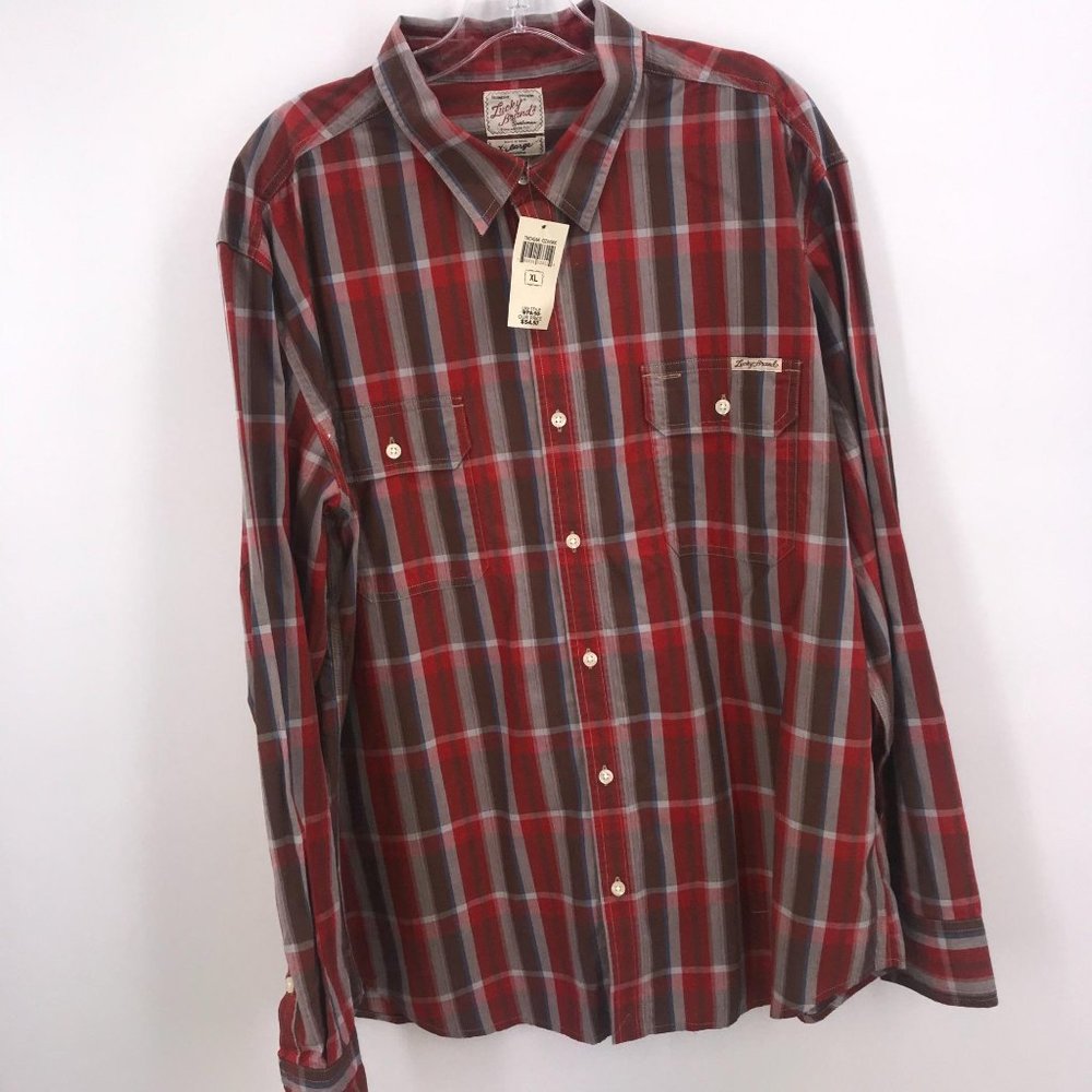 NWT LUCKY BRAND PLAID BUTTON DOWN